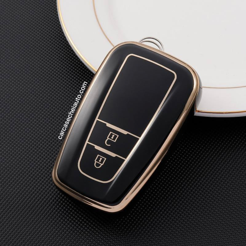 Husa Premium Cheie Toyota 2 butoane (OFERTA 1+1 GRATIS!!!)