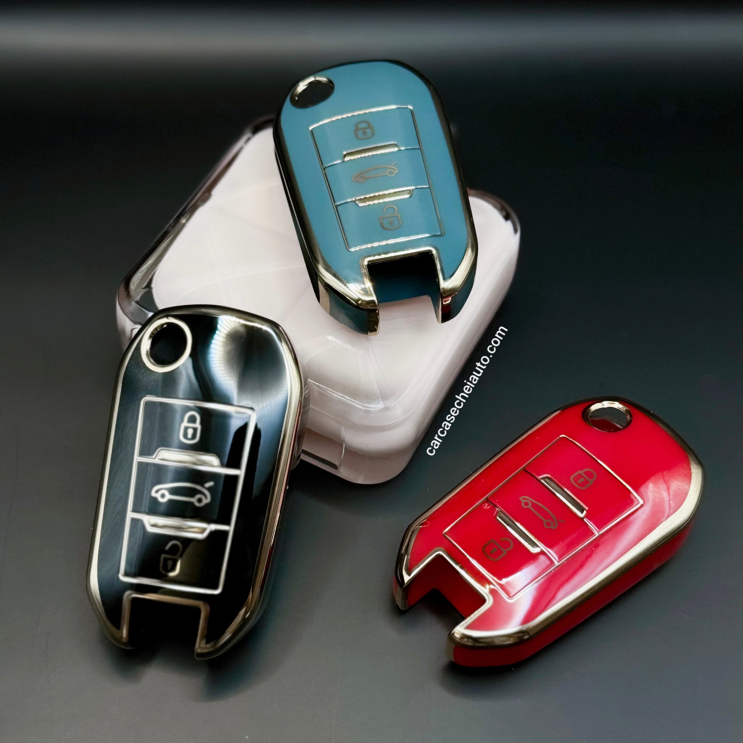 Husa Premium Cheie Peugeot, Citroen (OFERTA 1+1 GRATIS!!!)